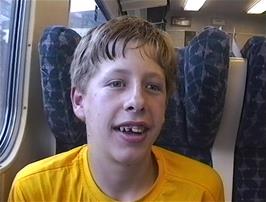 Ryan does his interview on the 1528 train from Bristol Parkway to Newton Abbot
